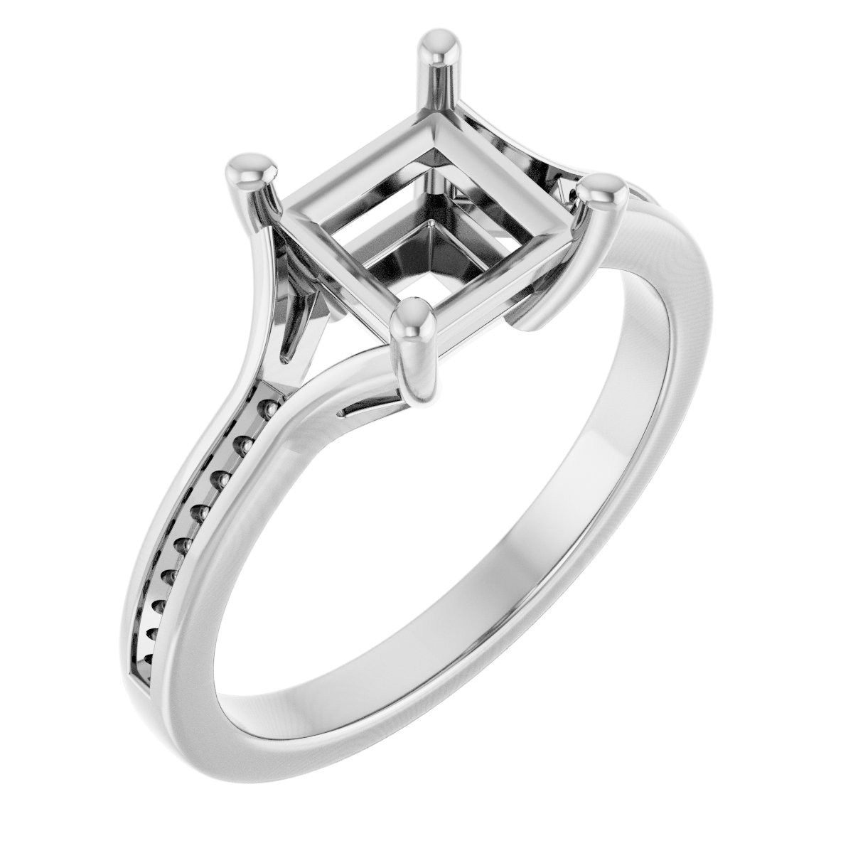 Accented Engagement Ring