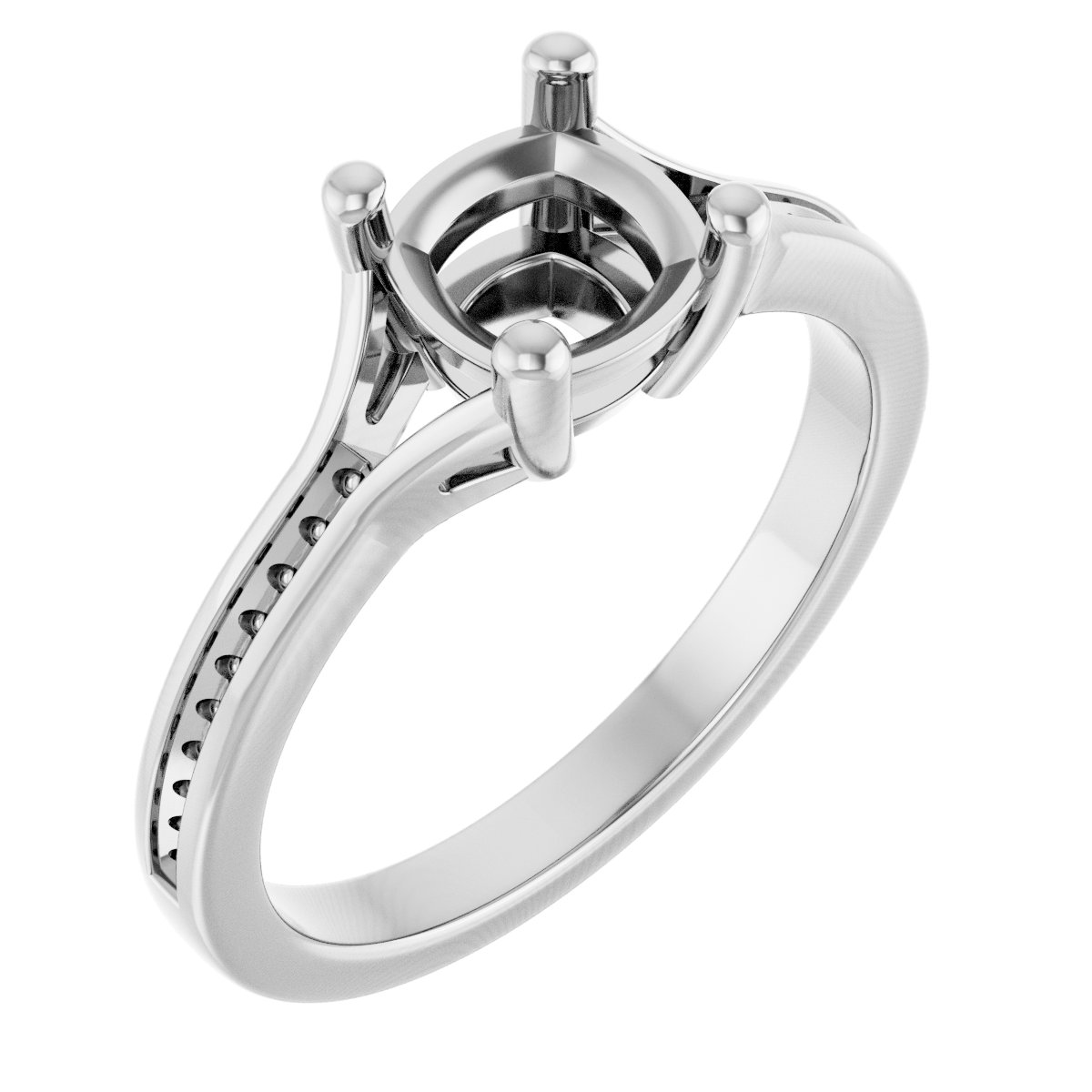 Accented Engagement Ring