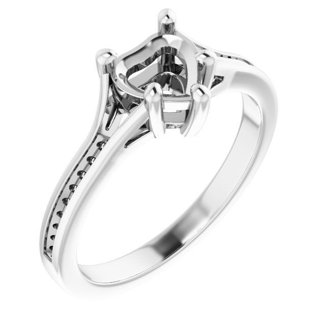 Accented Engagement Ring