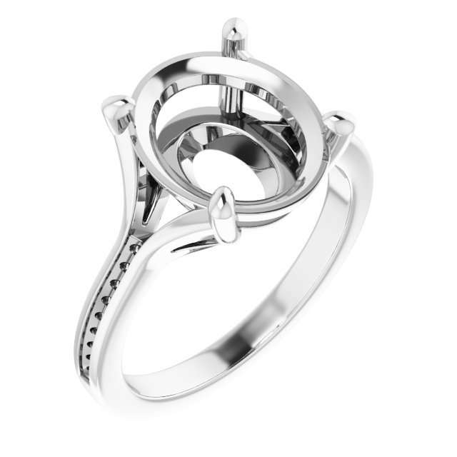 Accented Engagement Ring