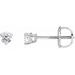 Sterling Silver 1/3 CTW Natural Diamond  Earrings