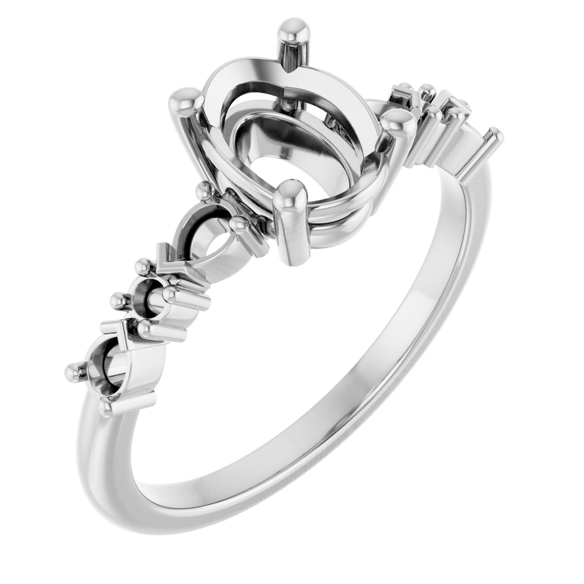 Accented Engagement Ring