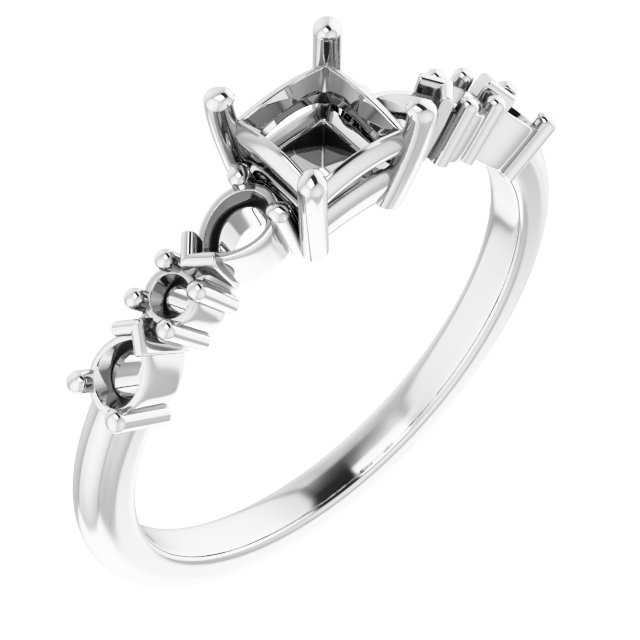 Accented Engagement Ring