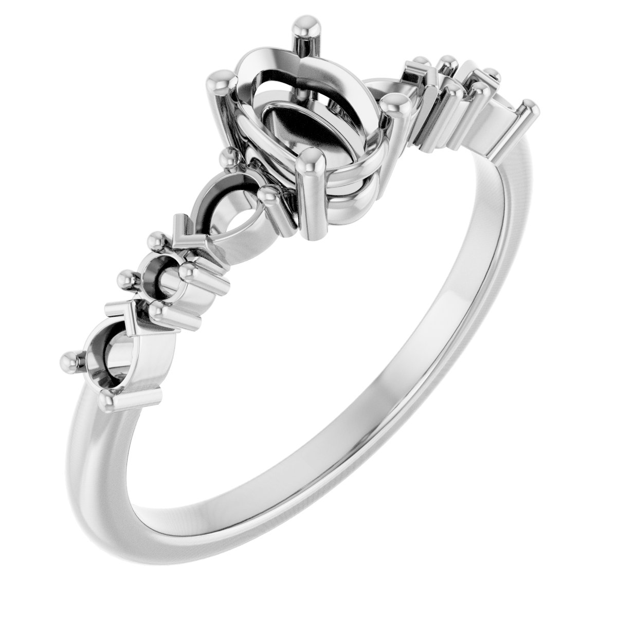 Accented Engagement Ring