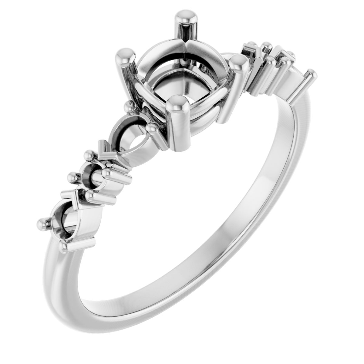 Accented Engagement Ring