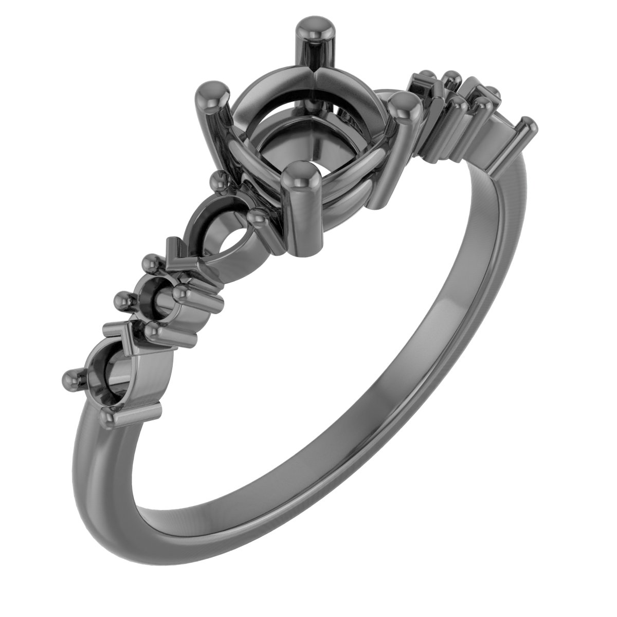 5 mm Cushion Engagement Ring Mounting