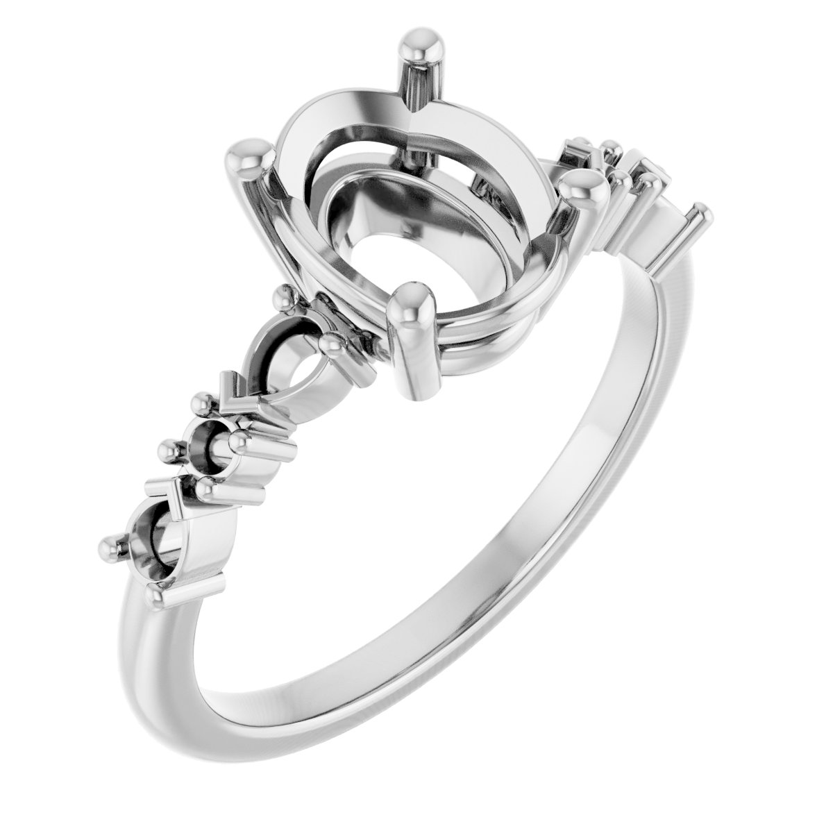 Accented Engagement Ring
