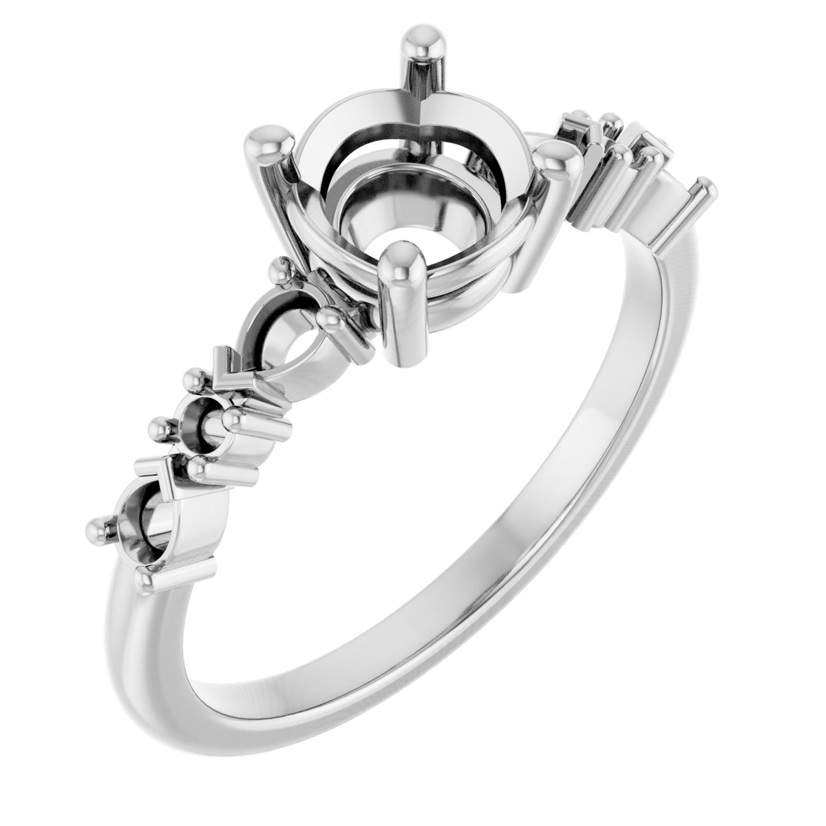 Accented Engagement Ring