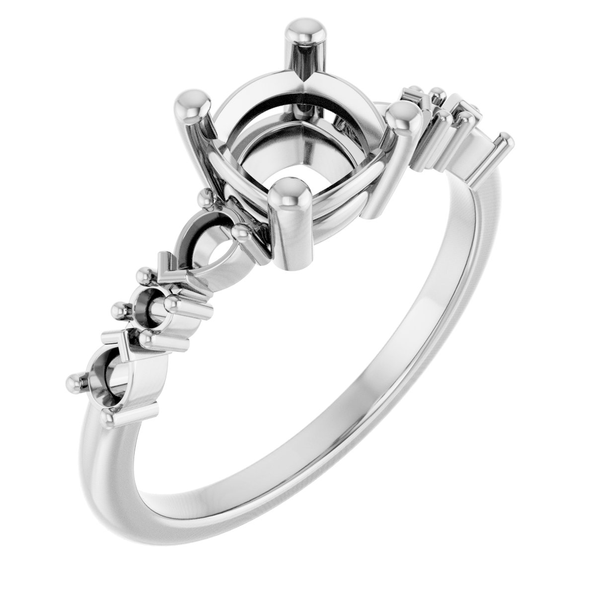 Accented Engagement Ring