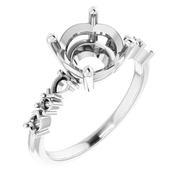 Accented Engagement Ring