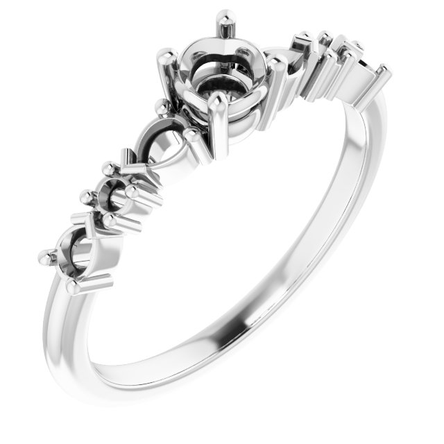 Accented Engagement Ring