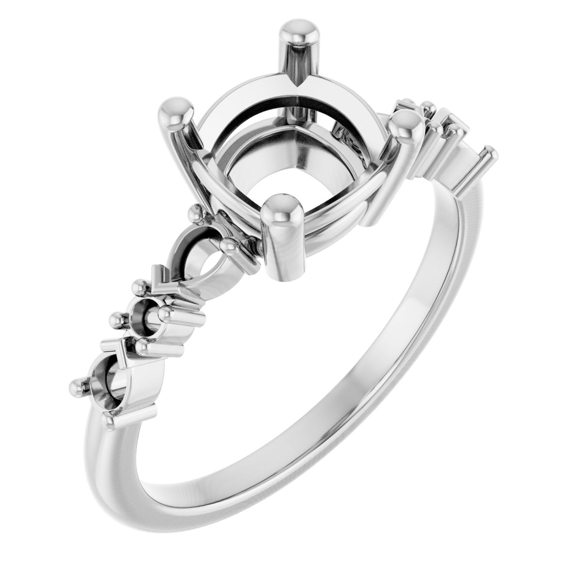 Accented Engagement Ring