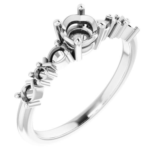 Accented Engagement Ring