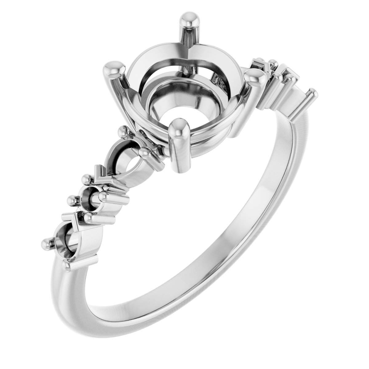 Accented Engagement Ring