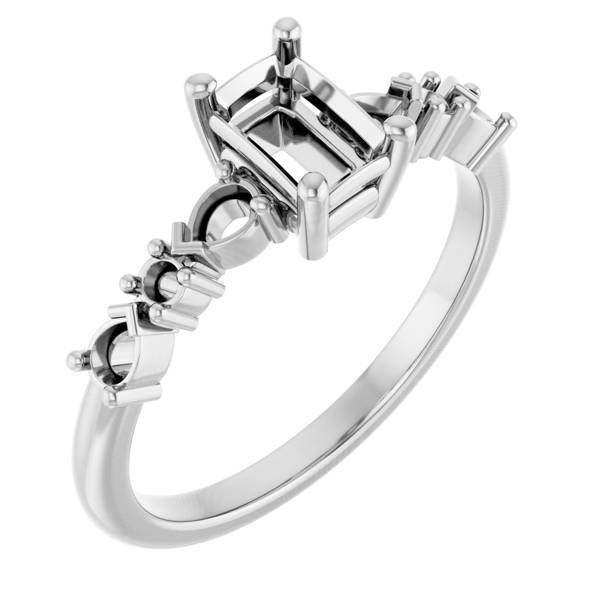 Accented Engagement Ring