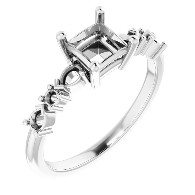 Accented Engagement Ring