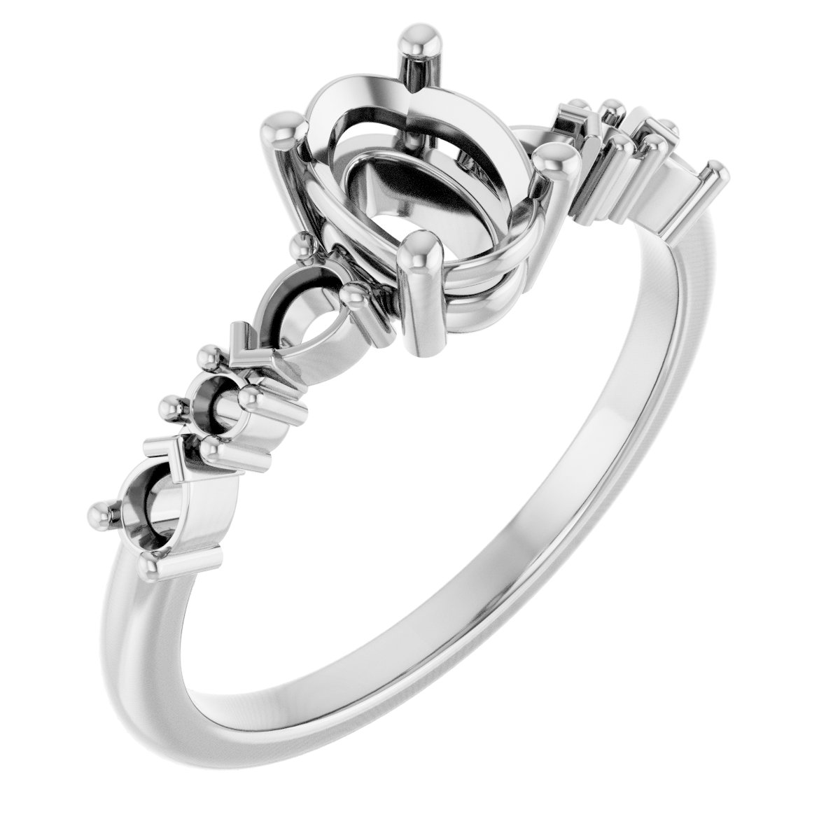 Accented Engagement Ring