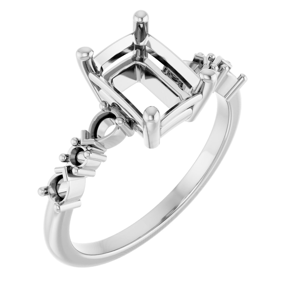 Accented Engagement Ring