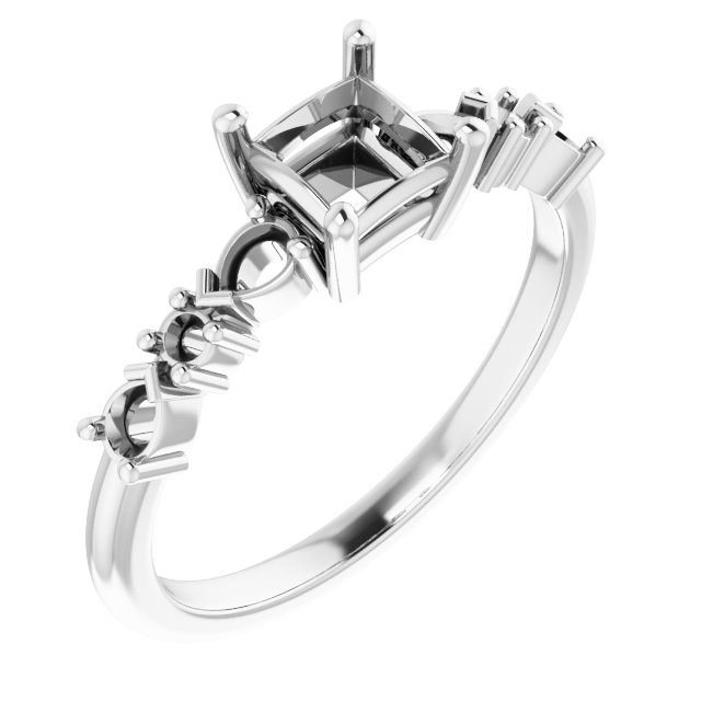 Accented Engagement Ring
