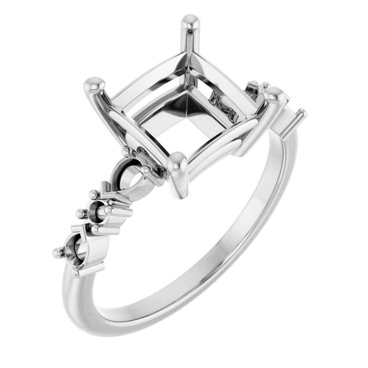 Accented Engagement Ring