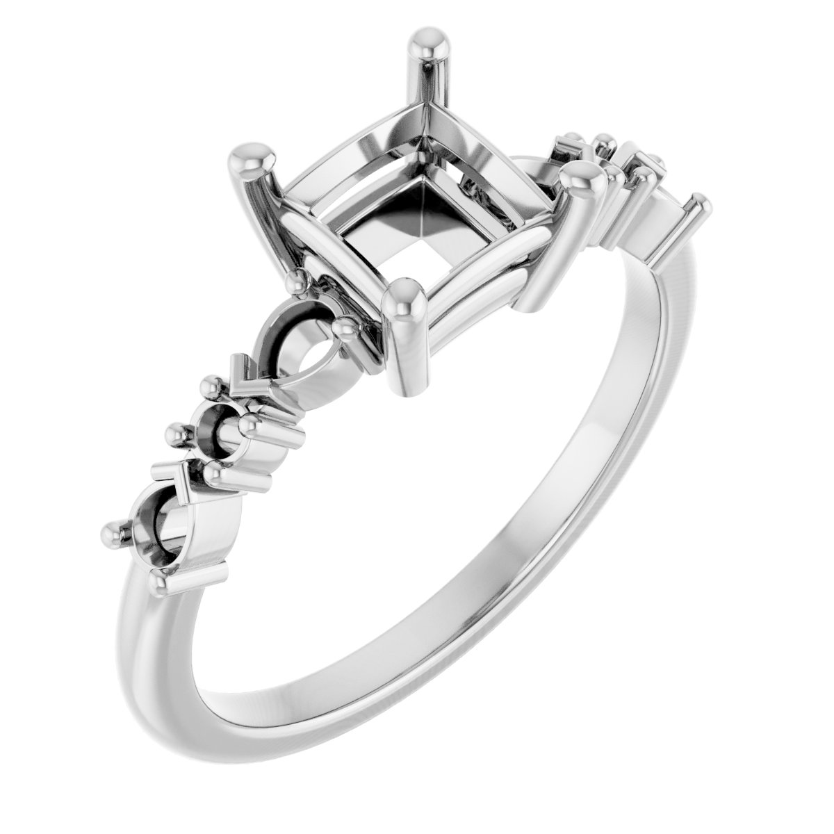 Accented Engagement Ring