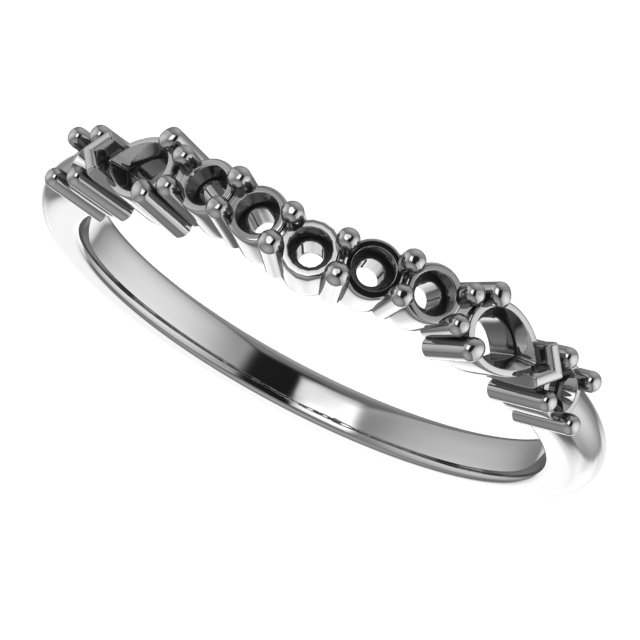 Band Mounting for 5 mm Cushion Ring view 5