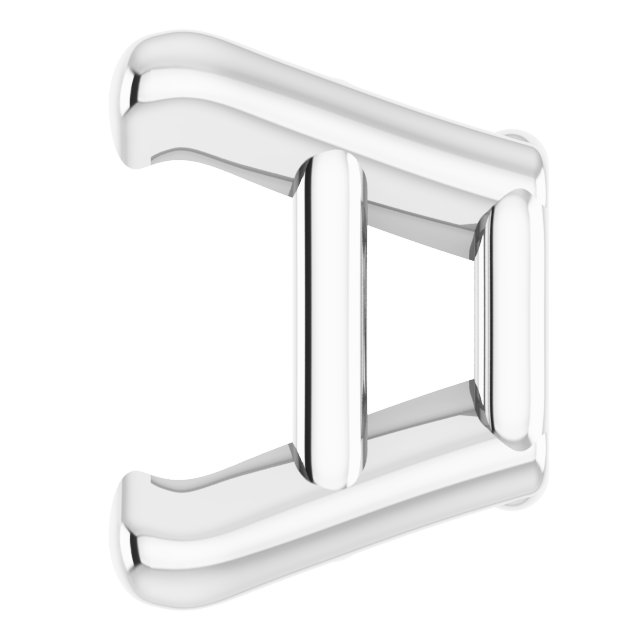 Square 4-Prong Lightweight Earring Setting