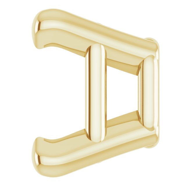 Square 4-Prong Lightweight Earring Setting