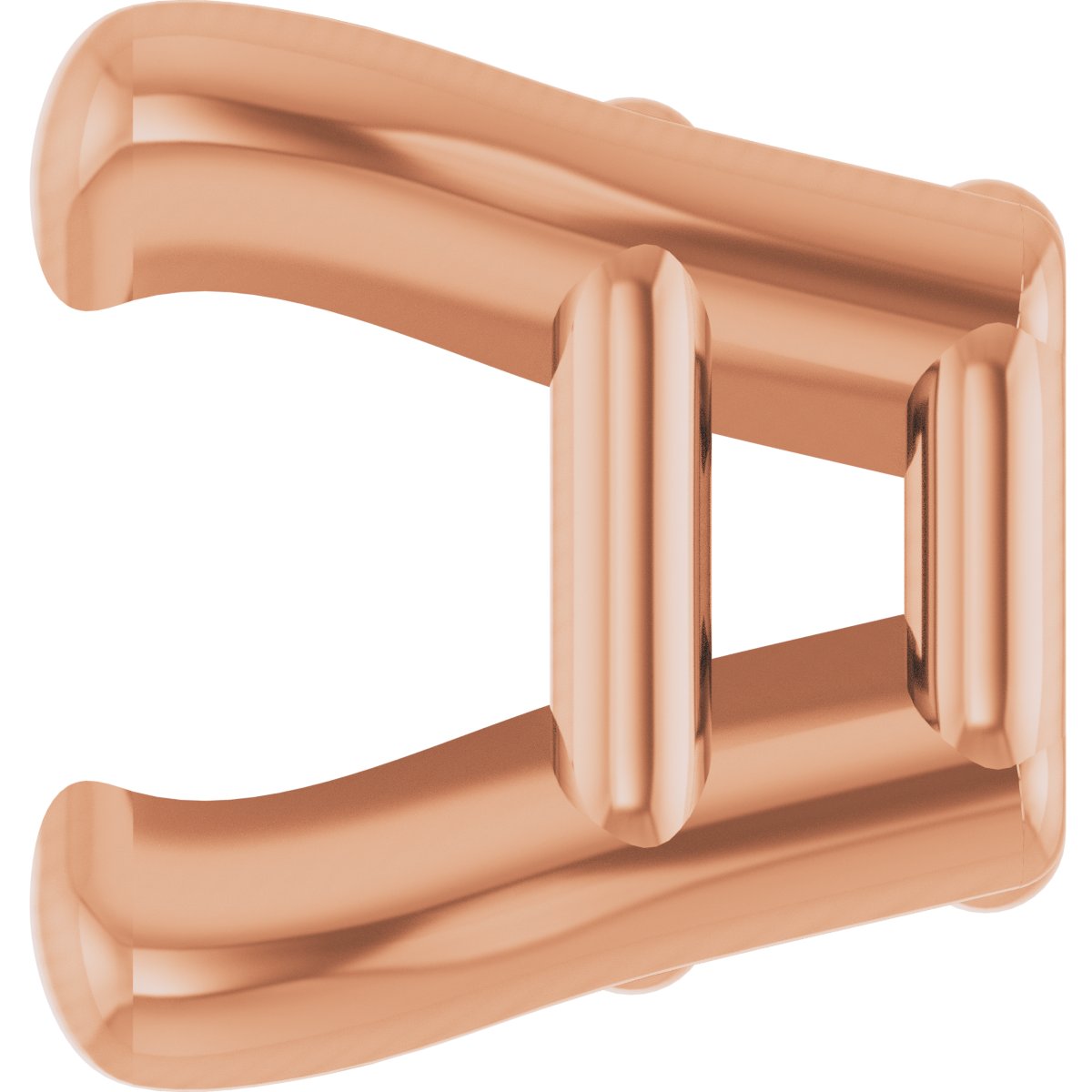 Square 4-Prong Lightweight Earring Setting