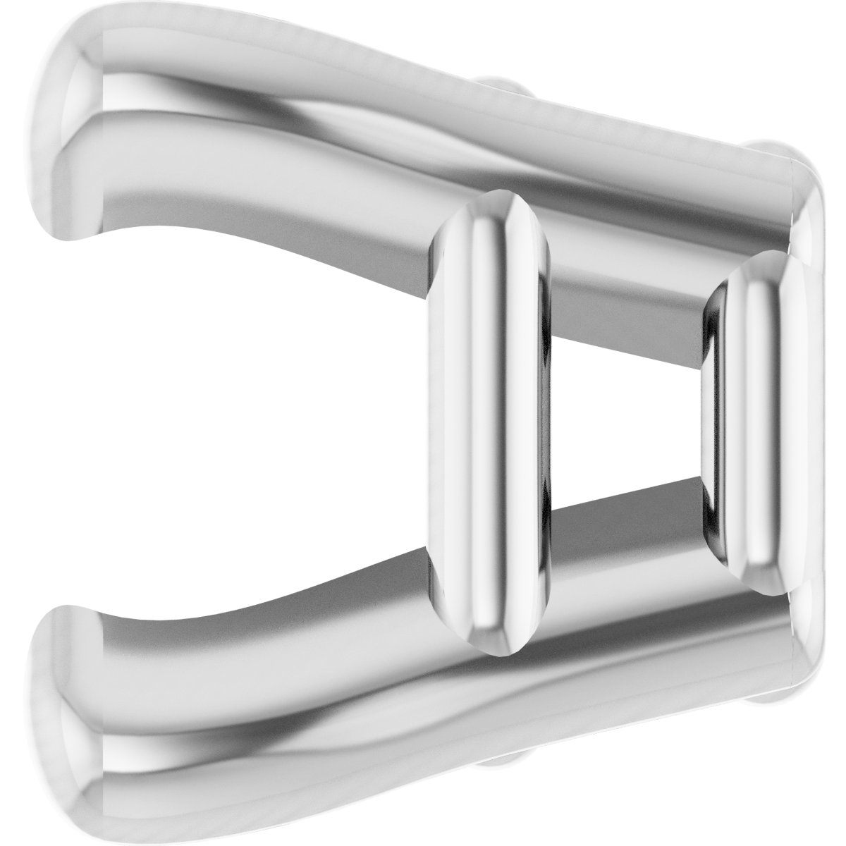 Square 4-Prong Lightweight Earring Setting