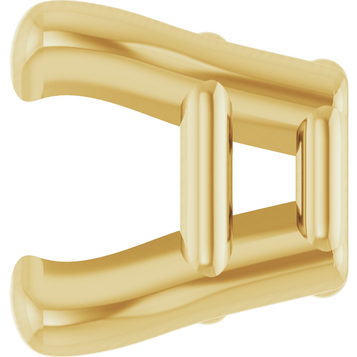 Square 4-Prong Lightweight Earring Setting