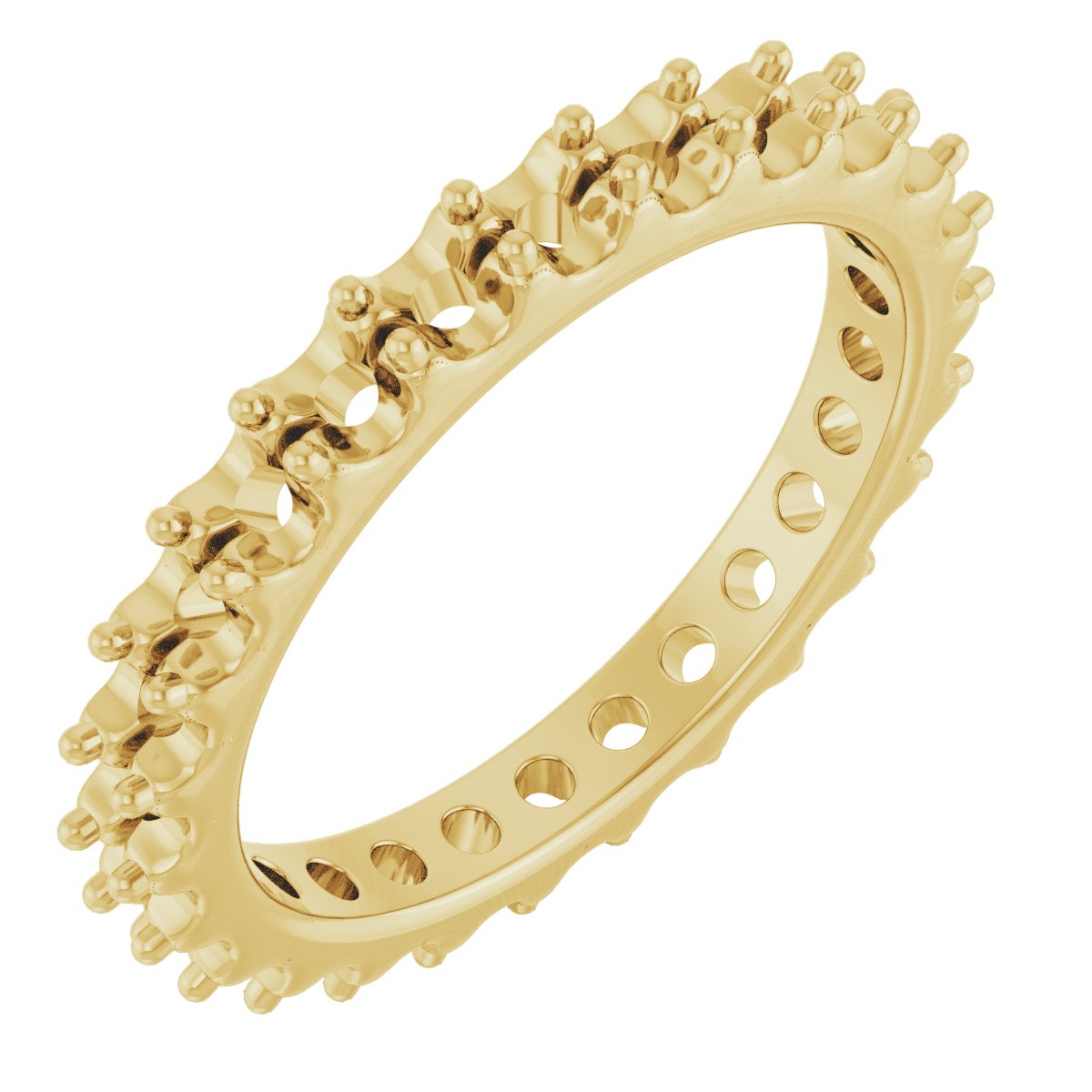 Shared-Prong Eternity Band