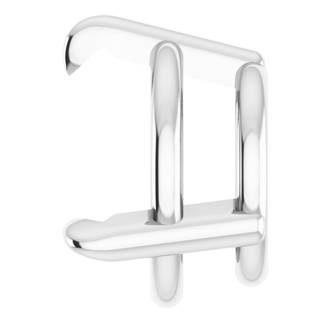Round 3-Prong Pre-Notched Claw Earring Setting