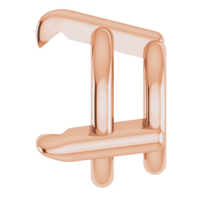 Round 3-Prong Pre-Notched Claw Earring Setting