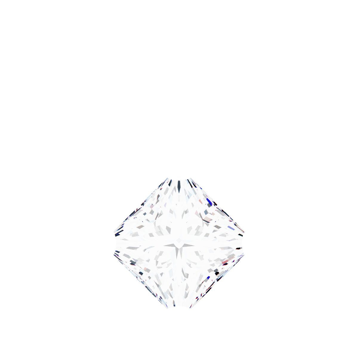 Square 4-Prong Dangle
