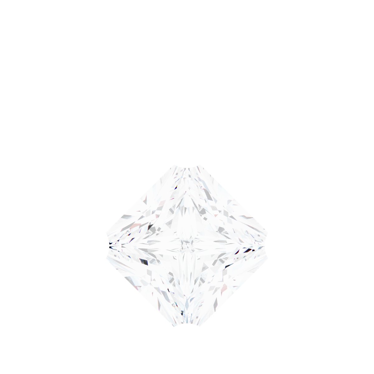 Square 4-Prong Dangle