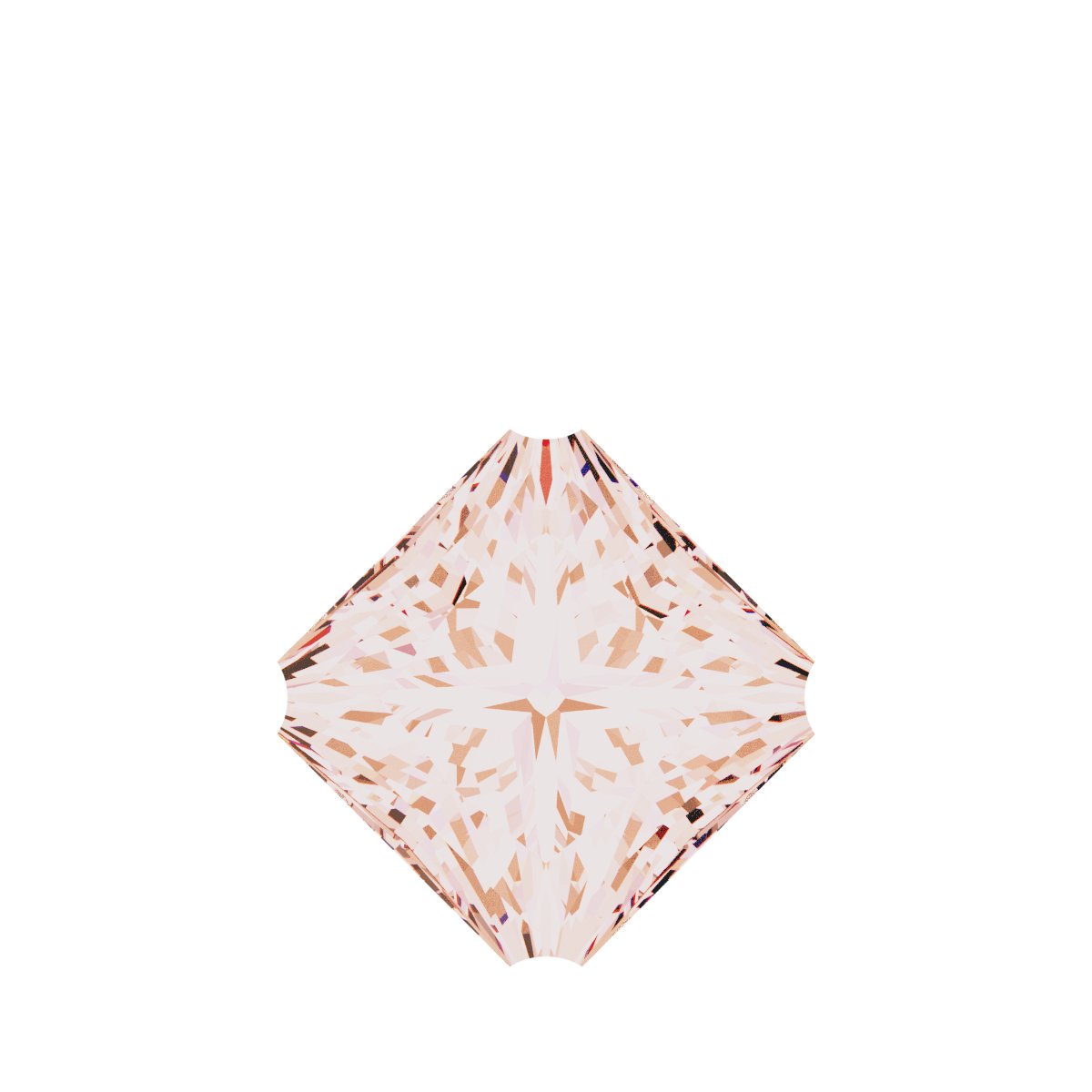 Square 4-Prong Dangle