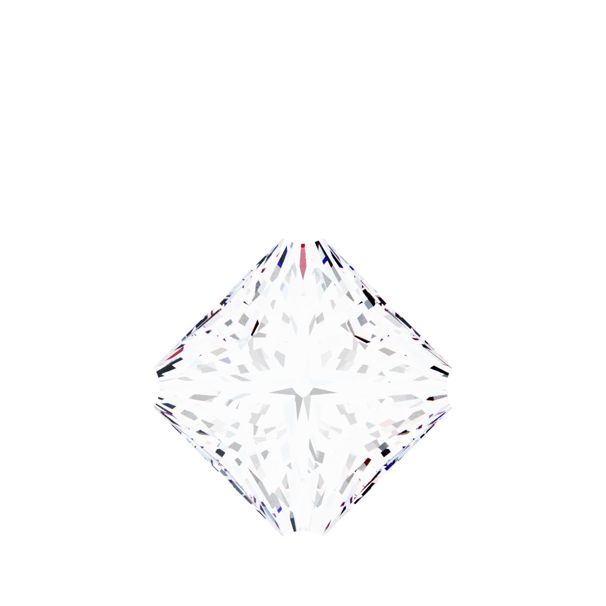 Square 4-Prong Dangle