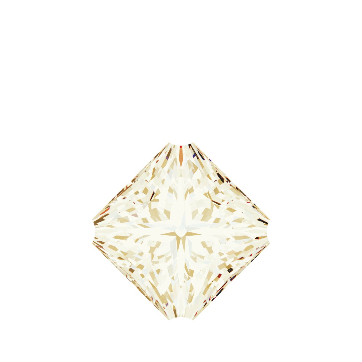 Square 4-Prong Dangle