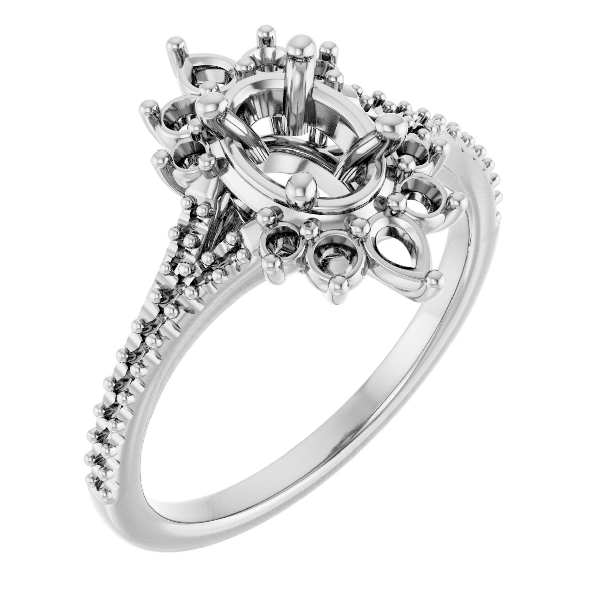 Accented Engagement Ring