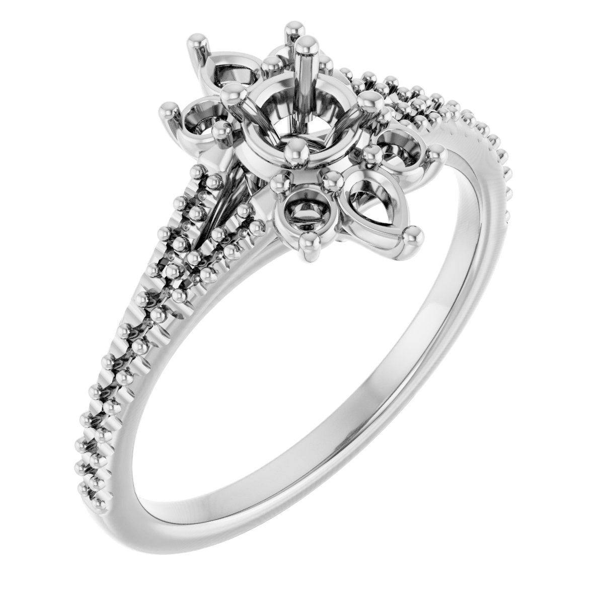 Accented Engagement Ring