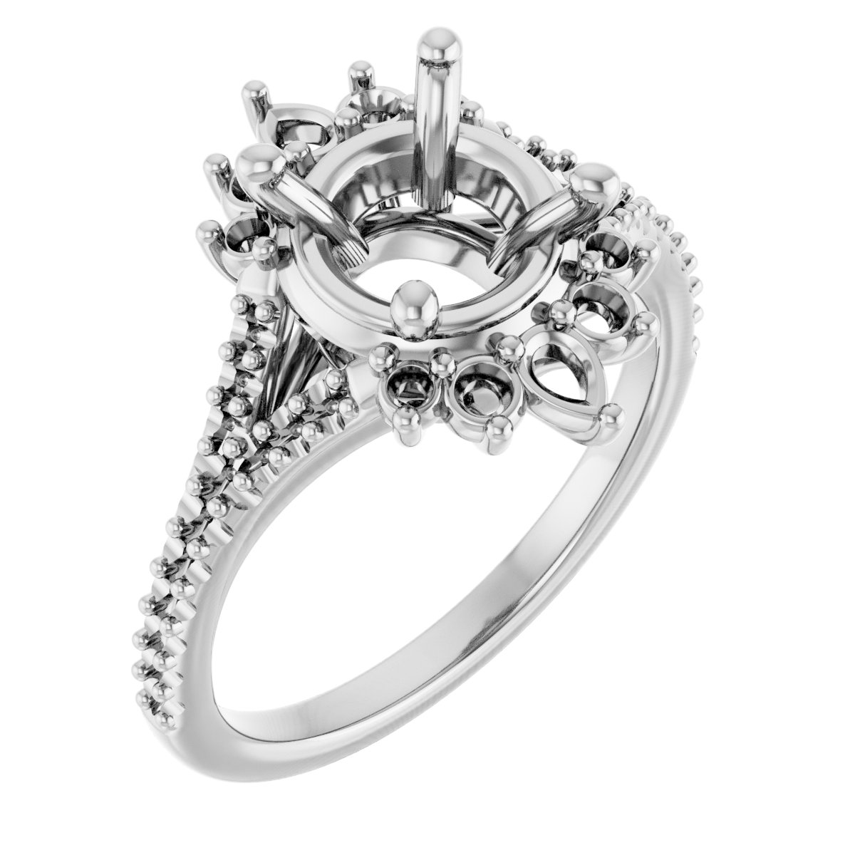 Accented Engagement Ring