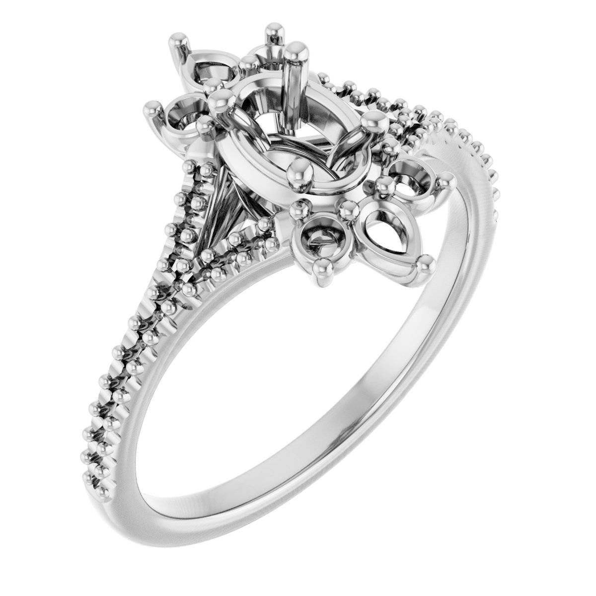 Accented Engagement Ring