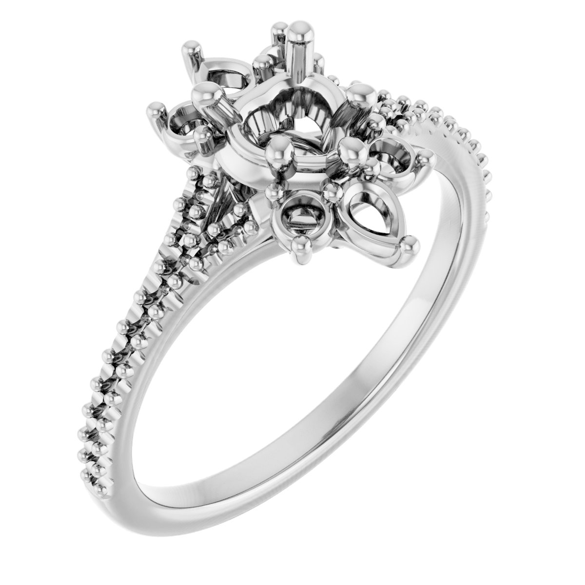 Accented Engagement Ring