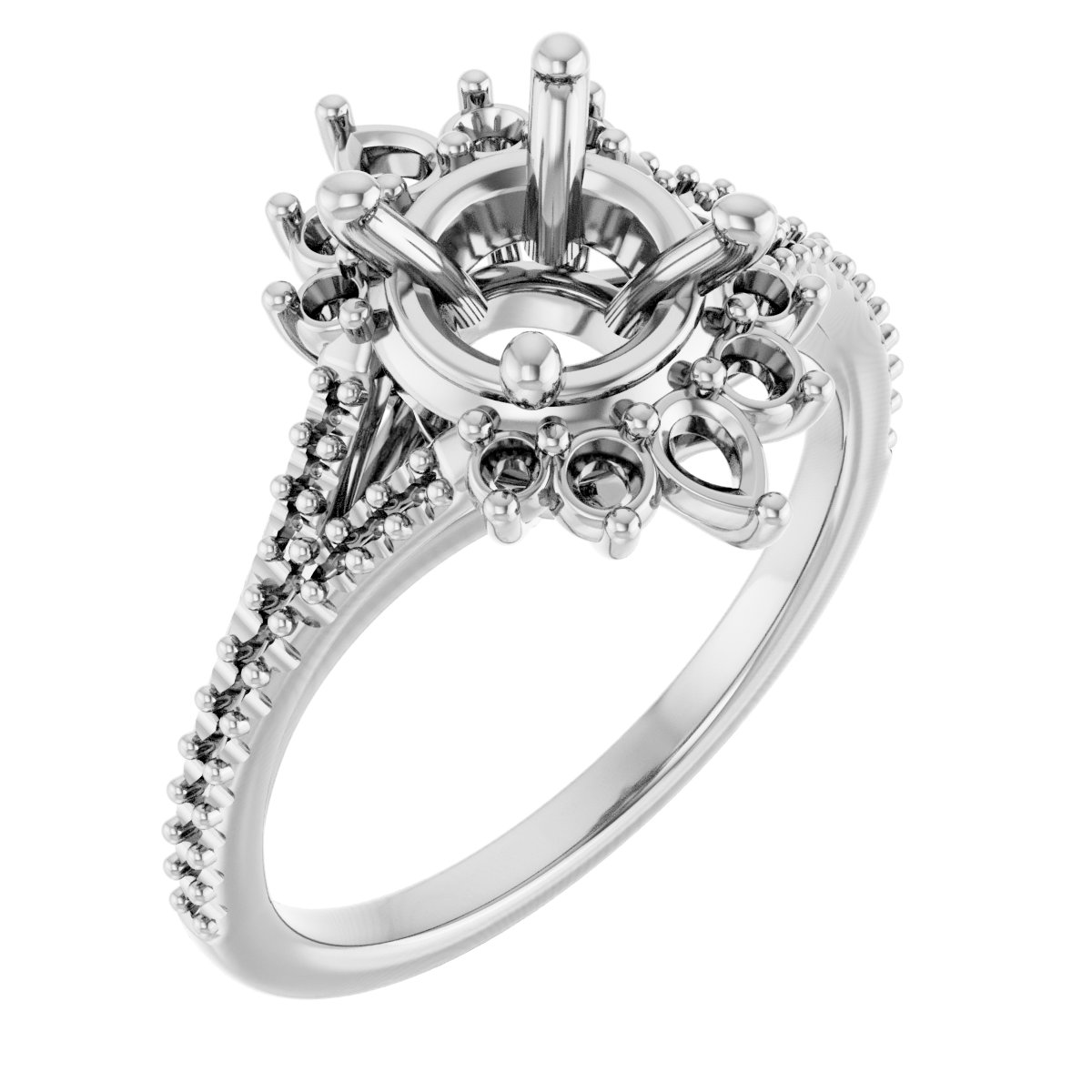 Accented Engagement Ring