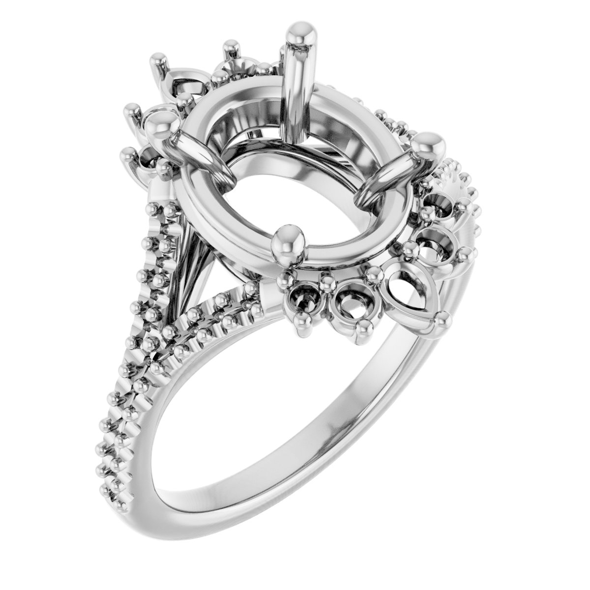 Accented Engagement Ring