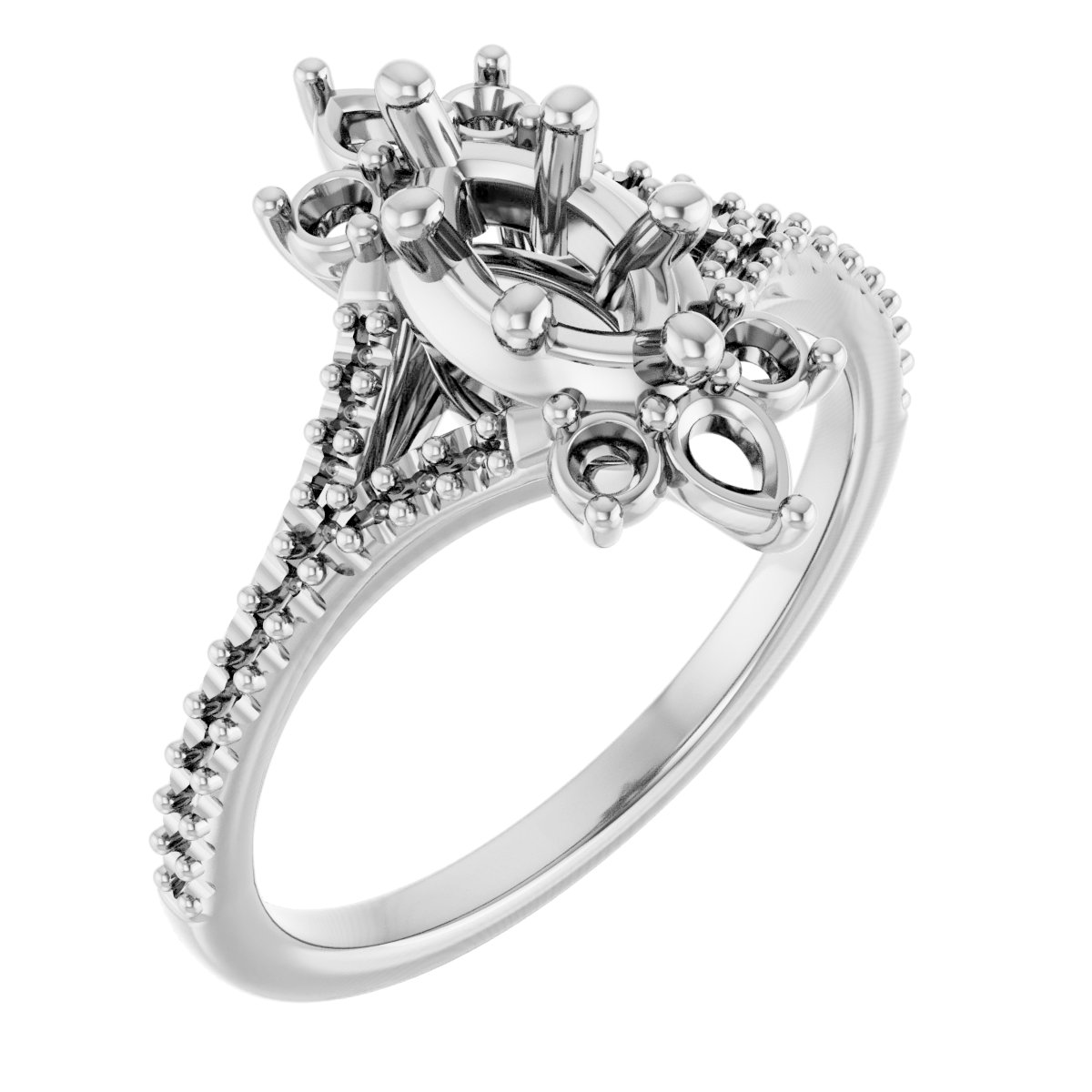 Accented Engagement Ring