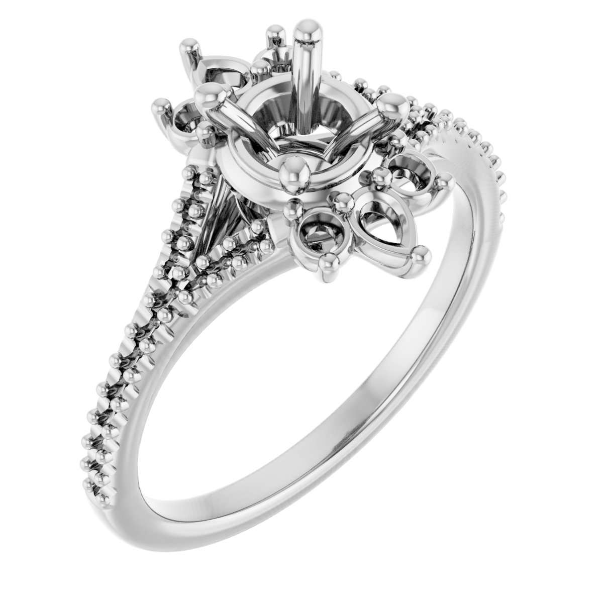 Accented Engagement Ring