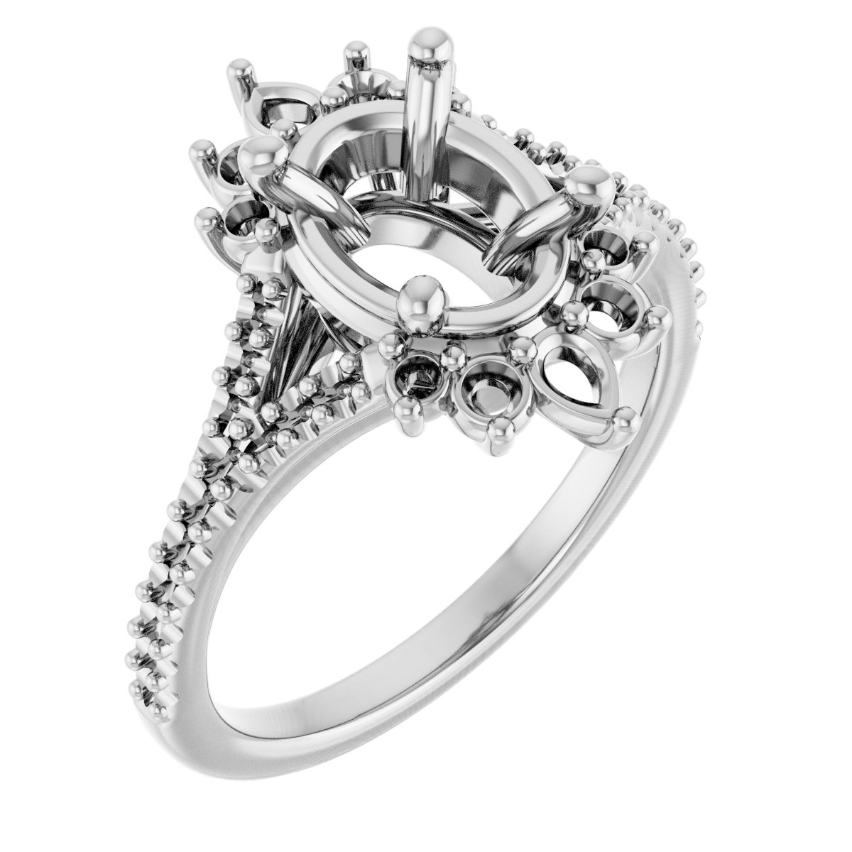 Accented Engagement Ring