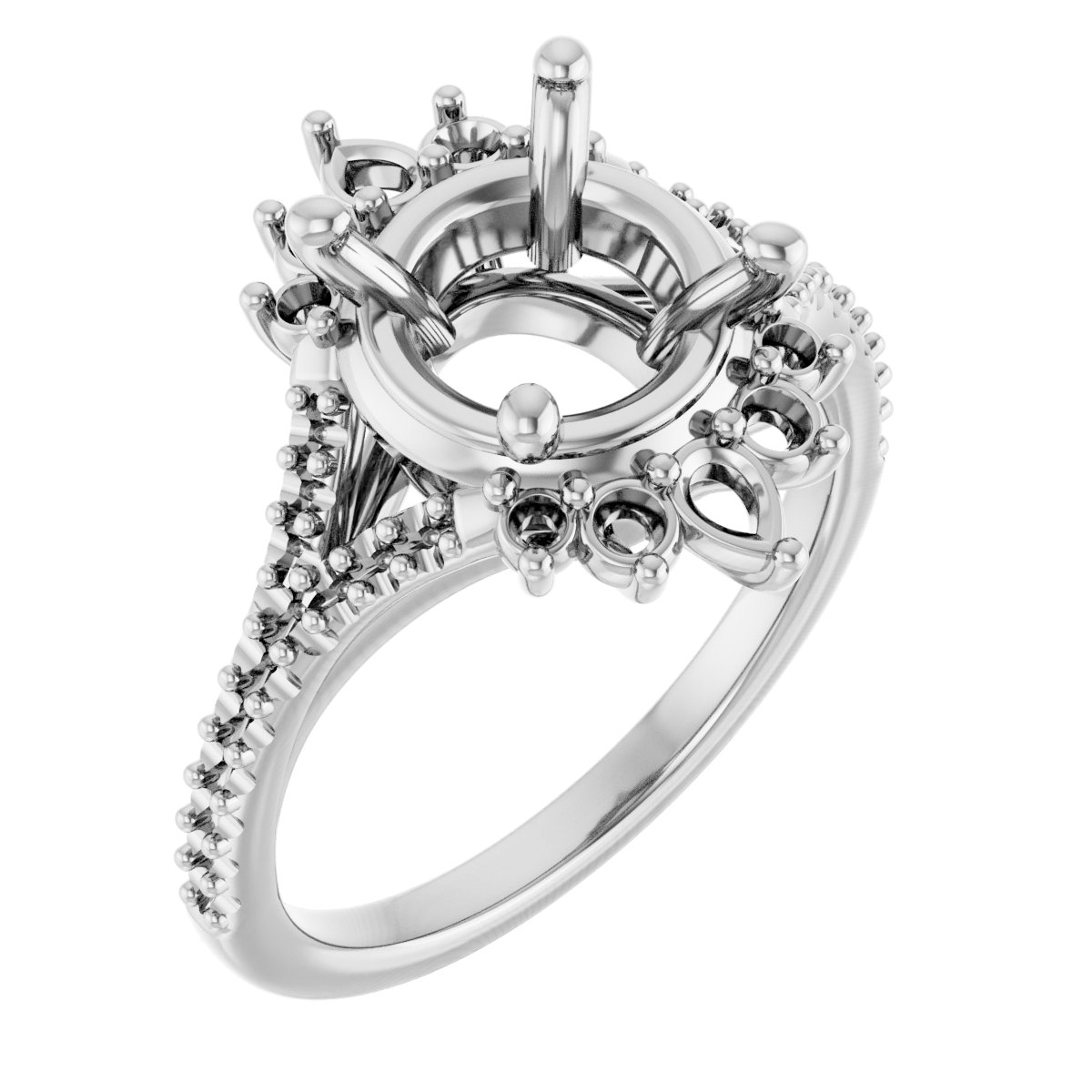 Accented Engagement Ring